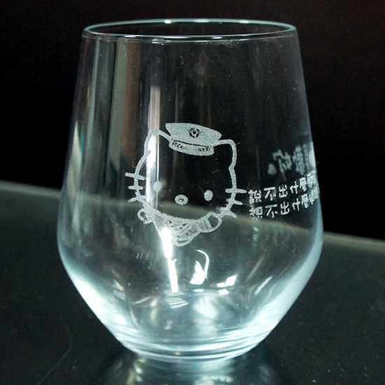 玻璃酒杯雕刻-010