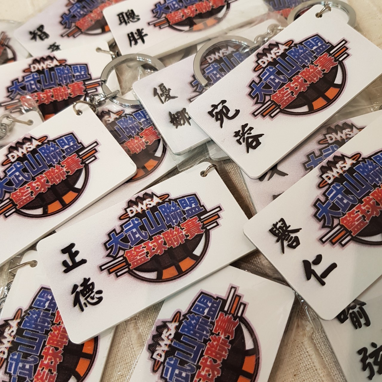 方形、圓形造型鑰匙圈