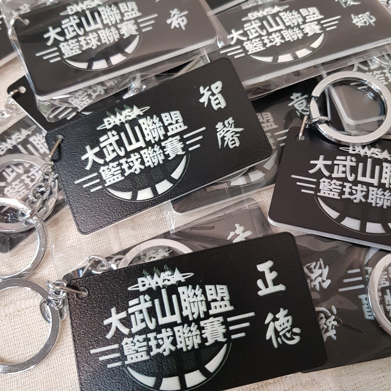 方形、圓形造型鑰匙圈
