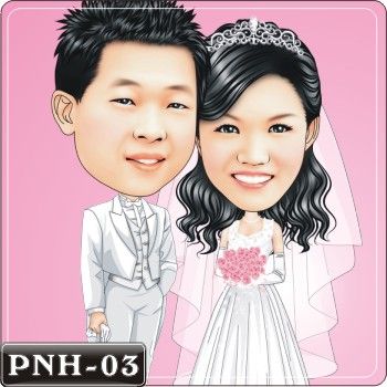 結婚Q版畫